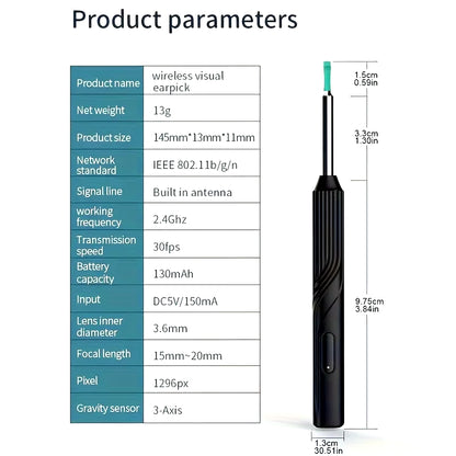  Ear Cleaner Kit with Endoscope Camera and Removal Tools